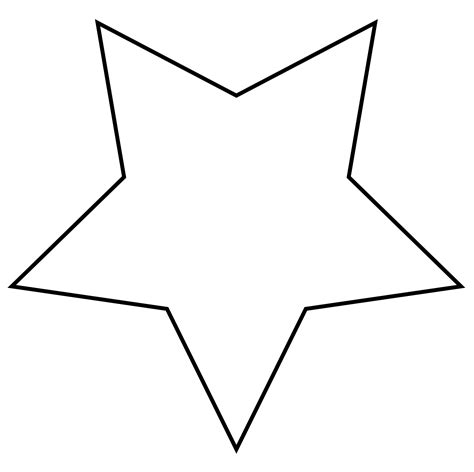 Printable Picture Of A Star Shape